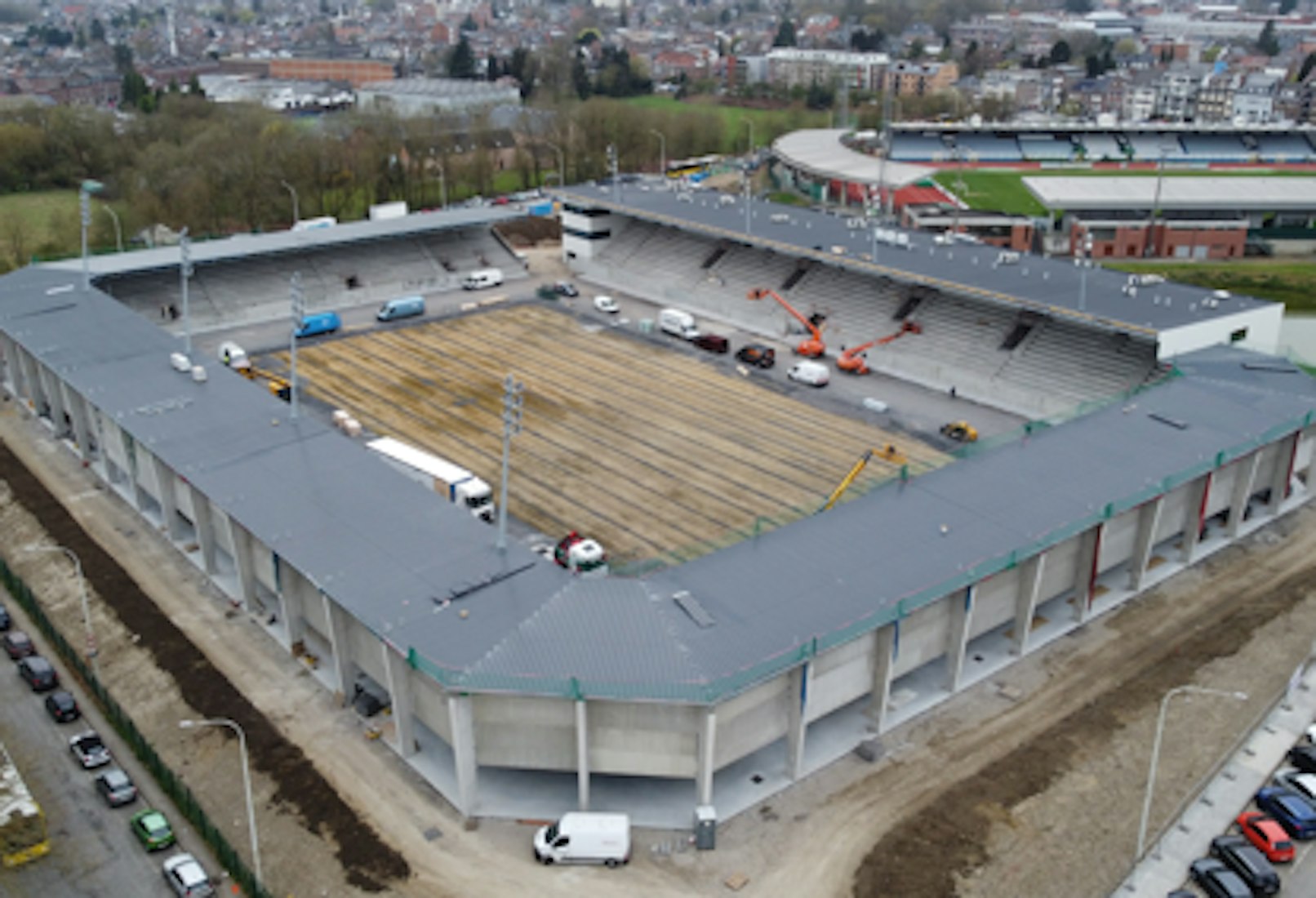 Construction du stade de la RAAL La Louvière